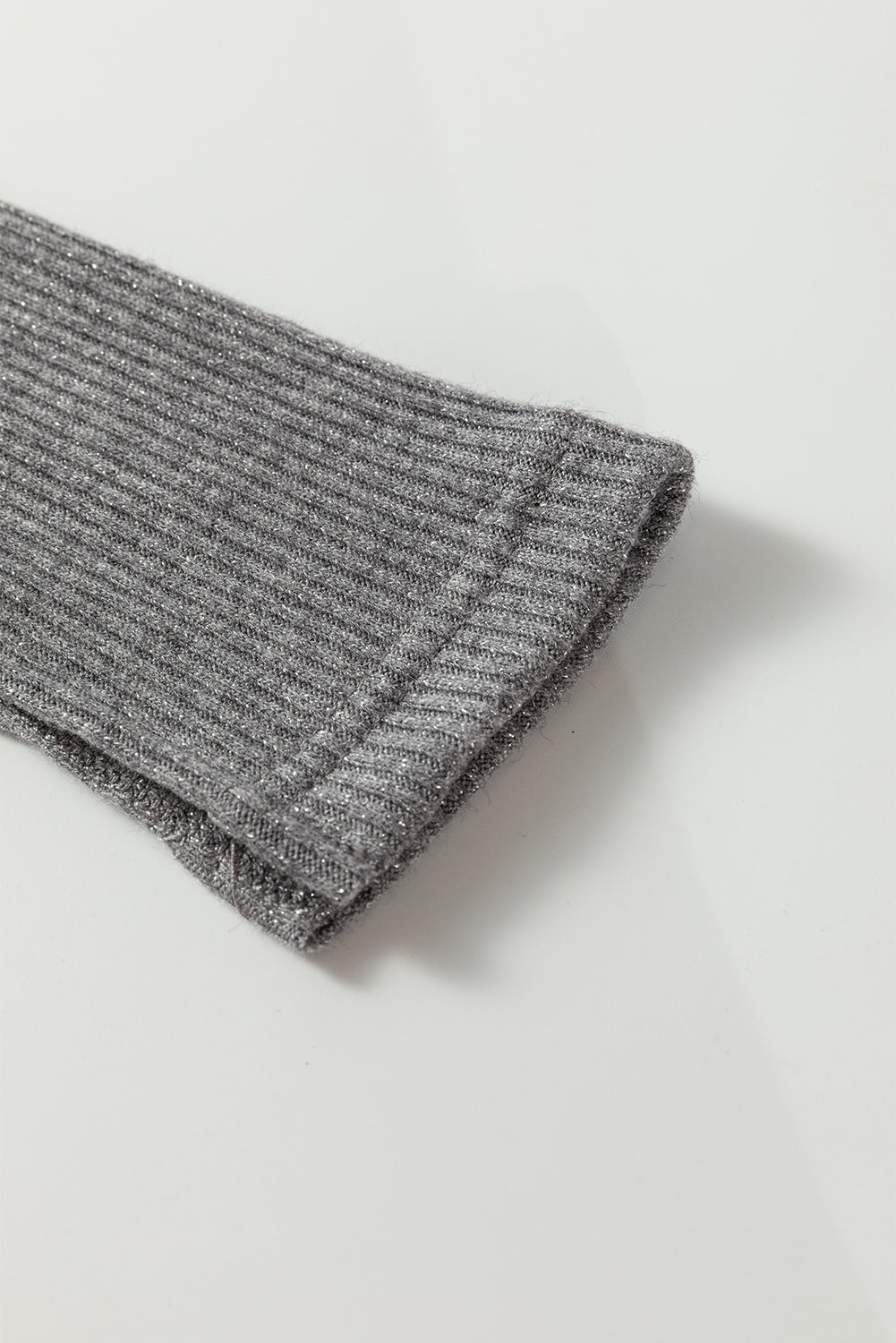 Ribbed Knit Button Down Slim Cardigan