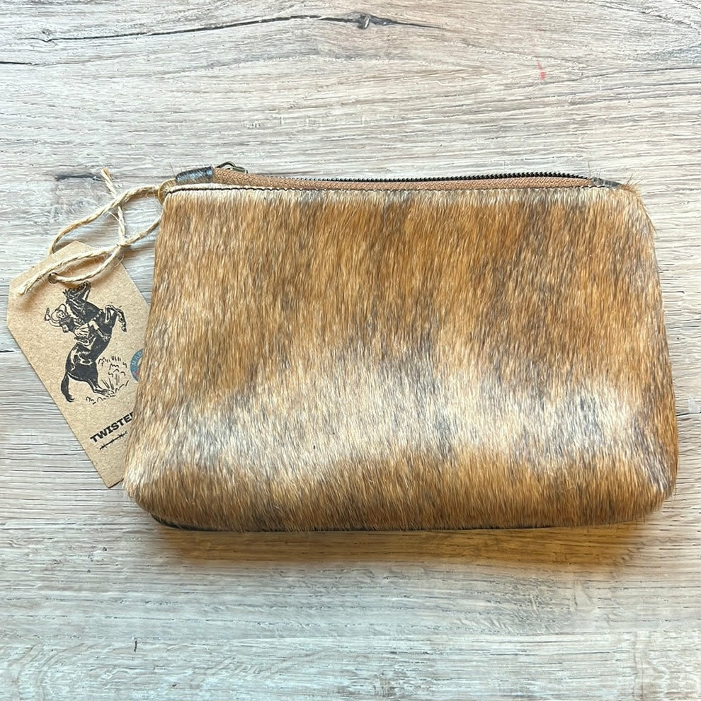 Twisted R Leather Brindle Cowhide Purse Pouch – Made in Montana, USA
