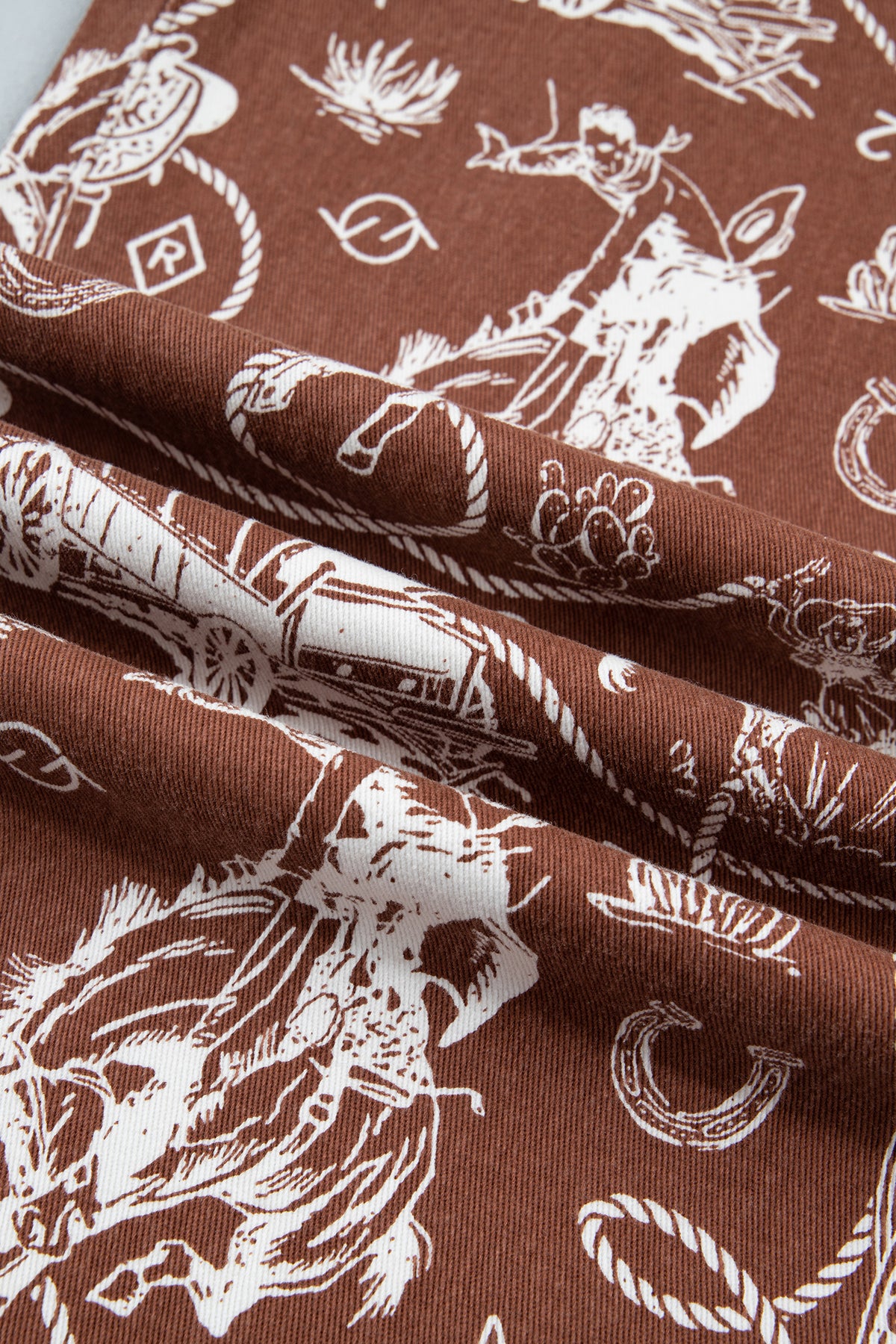 Western Print Wide-Leg Jeans — 2 Prints