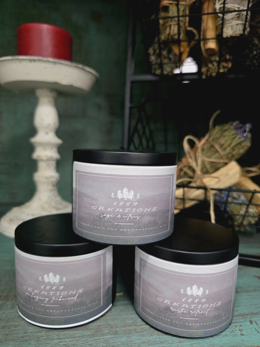 🕯️ Locally Made Soy Candle — Wooden Wick | 8 oz | ~40 Hour Burn