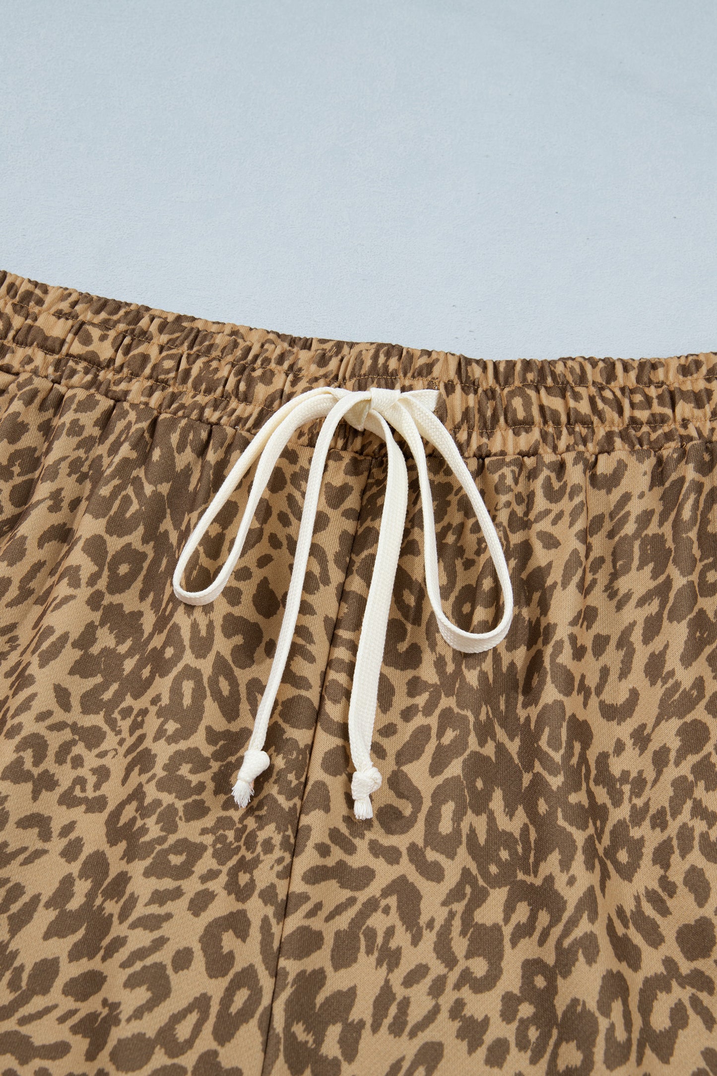 Khaki Leopard Print Western Star Patch Jogger Pants 1X–4X