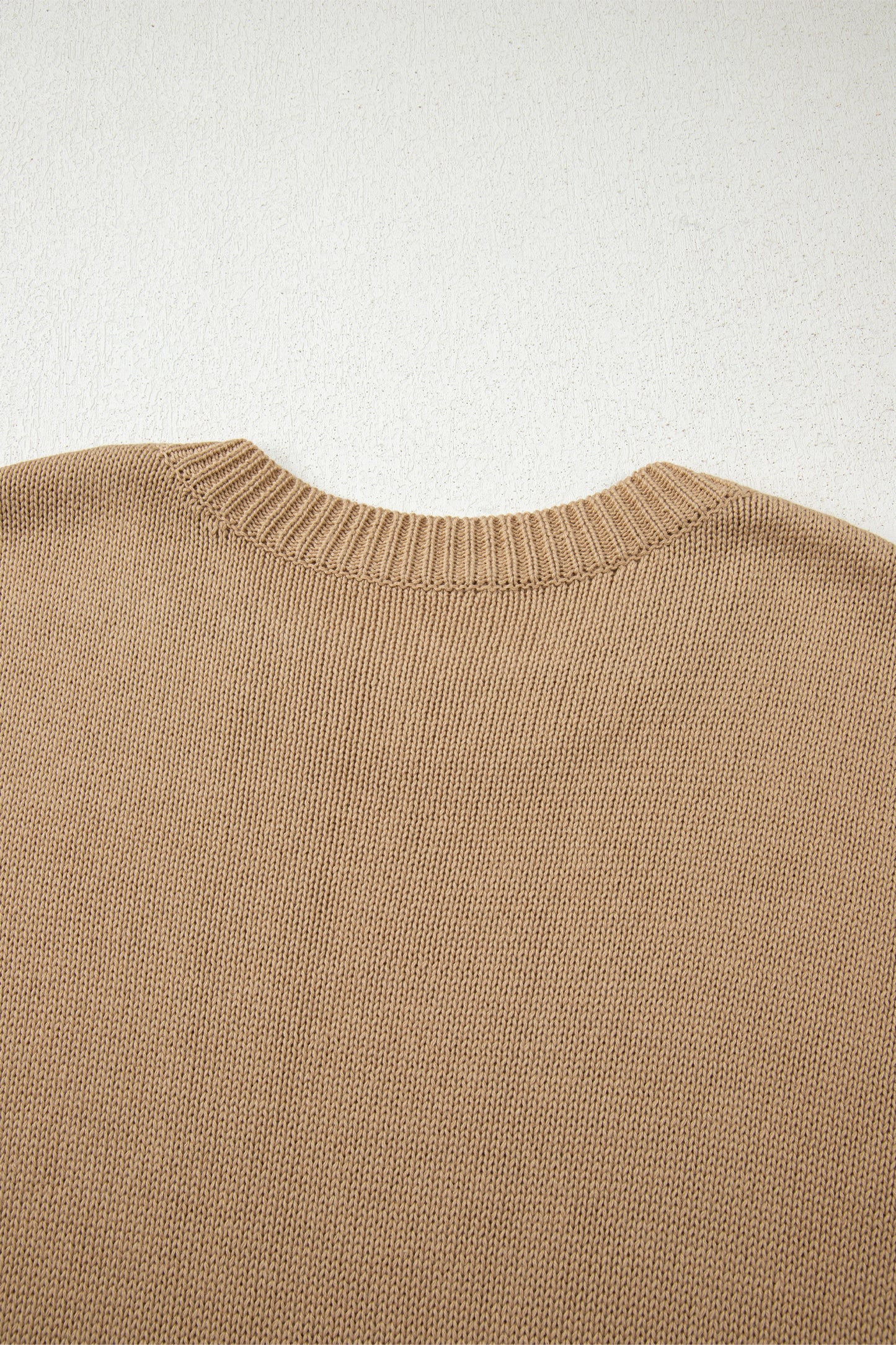 Pale Khaki Exposed Seam Oversize Sweater Mini Dress 🤎✨