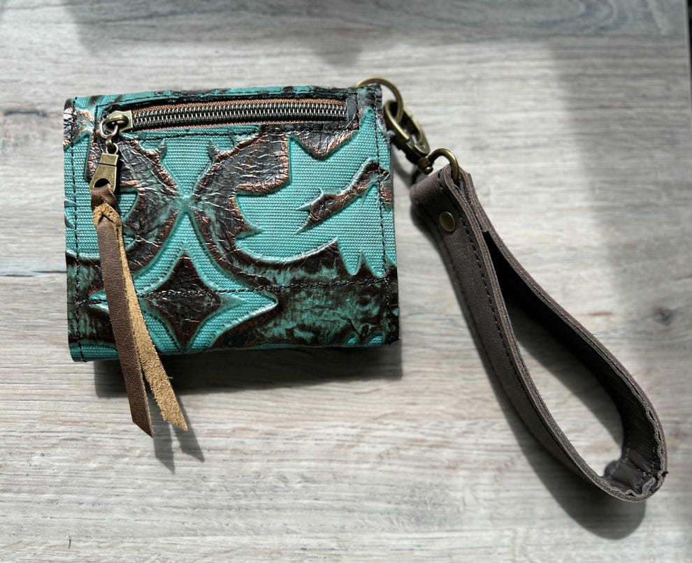 Leather Wristlet Wallet