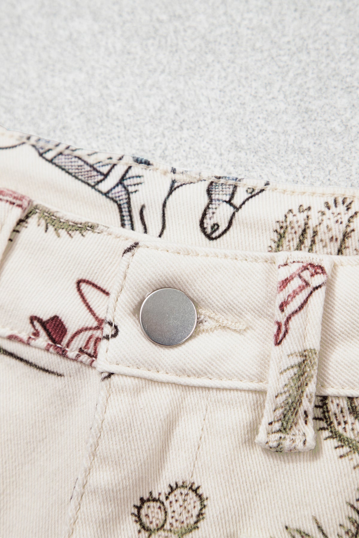 Western Print Straight-Leg Ankle Jeans | Sizes 4–16