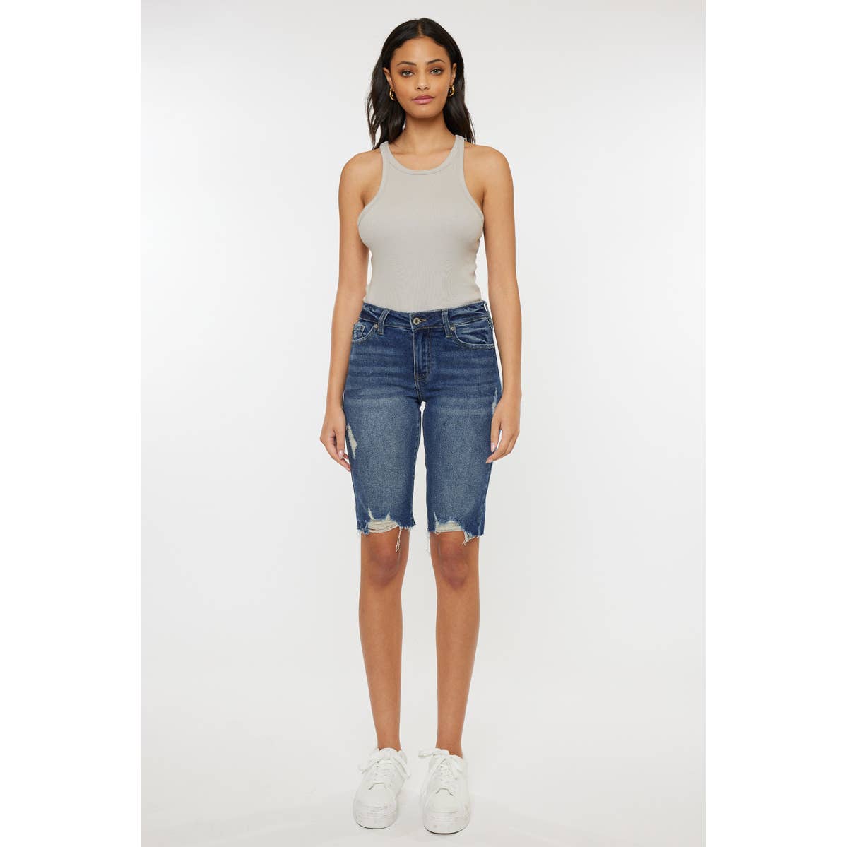 Mid-Rise Bermuda Stretch Short