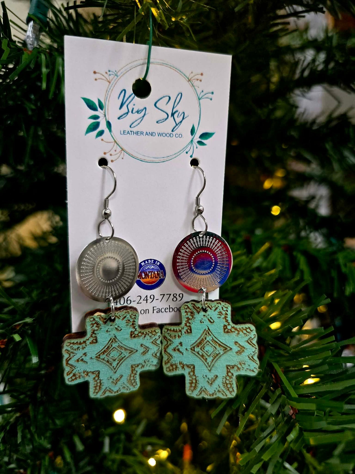 Big Sky Leather &amp; Wood Co. Earrings