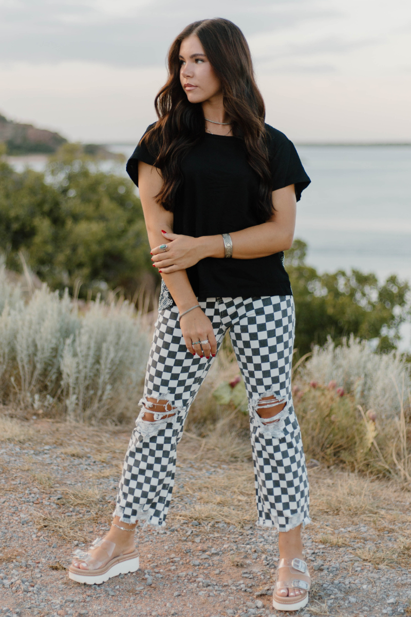 Round The Track Jeans: 7/8