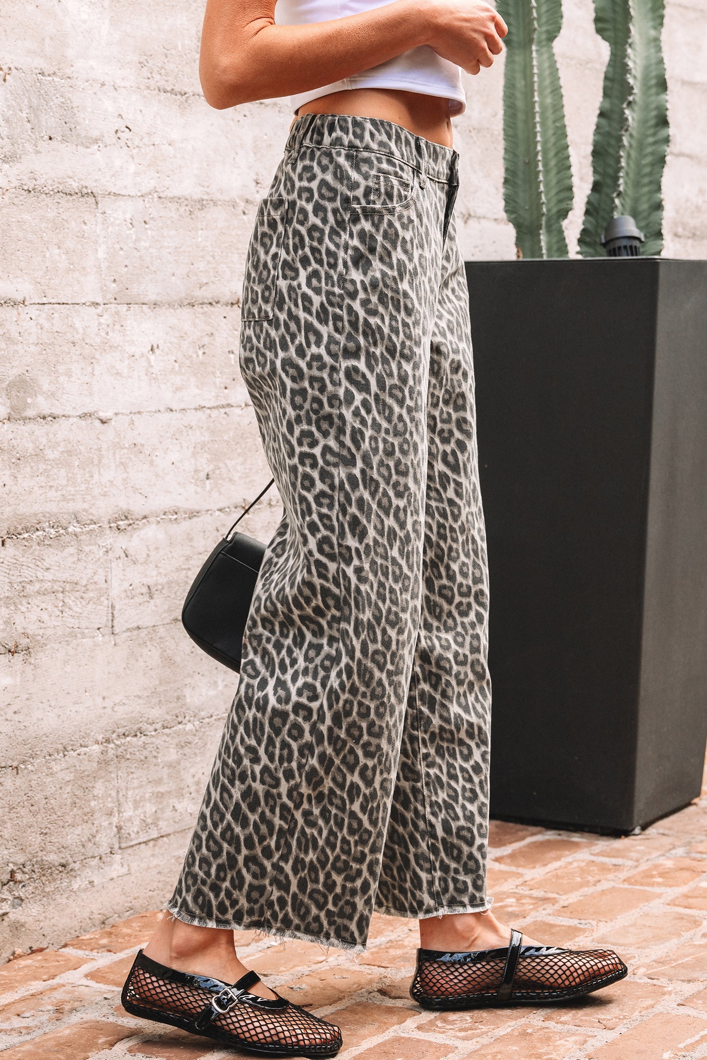 Leopard Straight Loose Leg Jeans 🐆💛