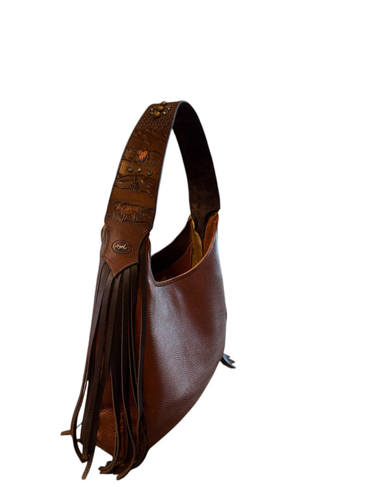 Cows & Brands Hobo – Genuine Leather Western Bag