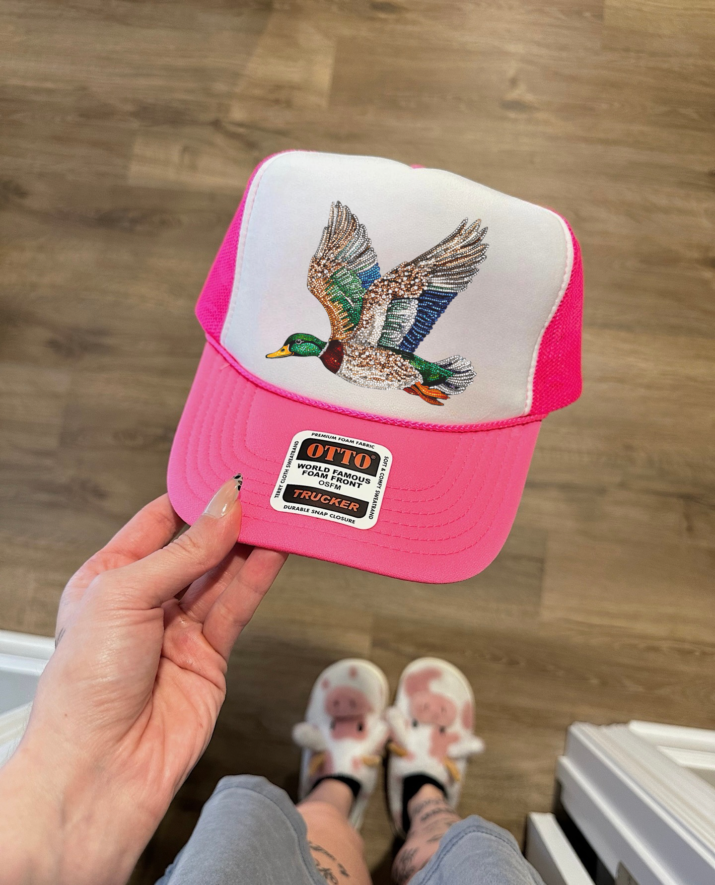 Rhinestone Mallard Trucker Hat (Multiple Color Options)