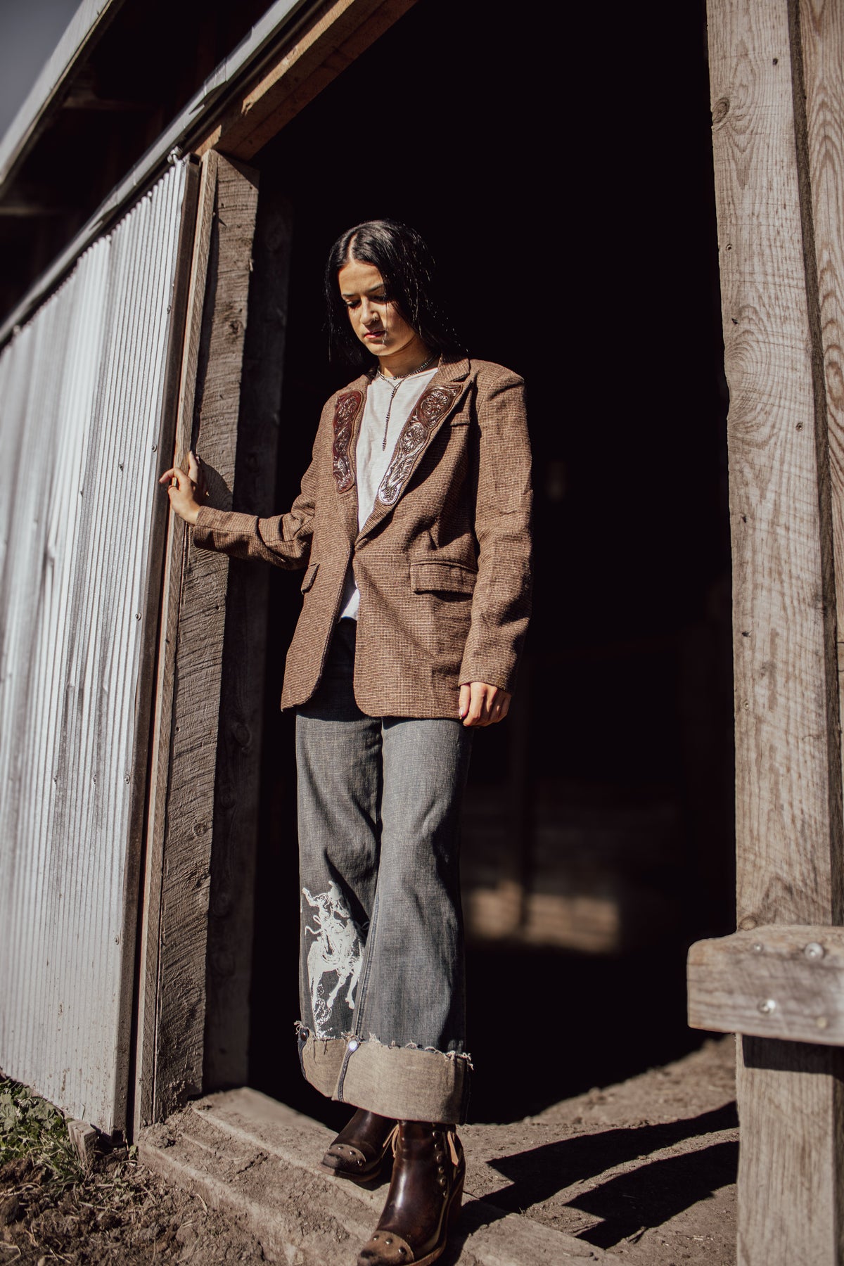 Ranch Bronc Cuffed Cropped Jeans