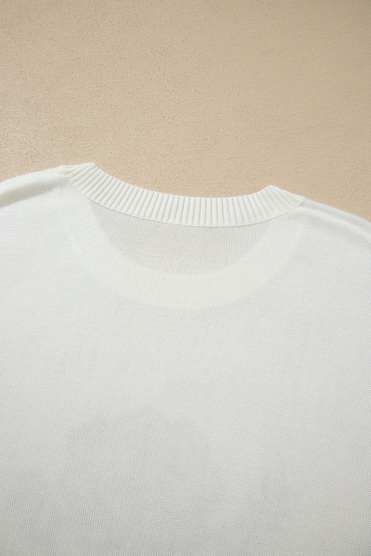 White Western Floral Lightweight Knit Sweater
