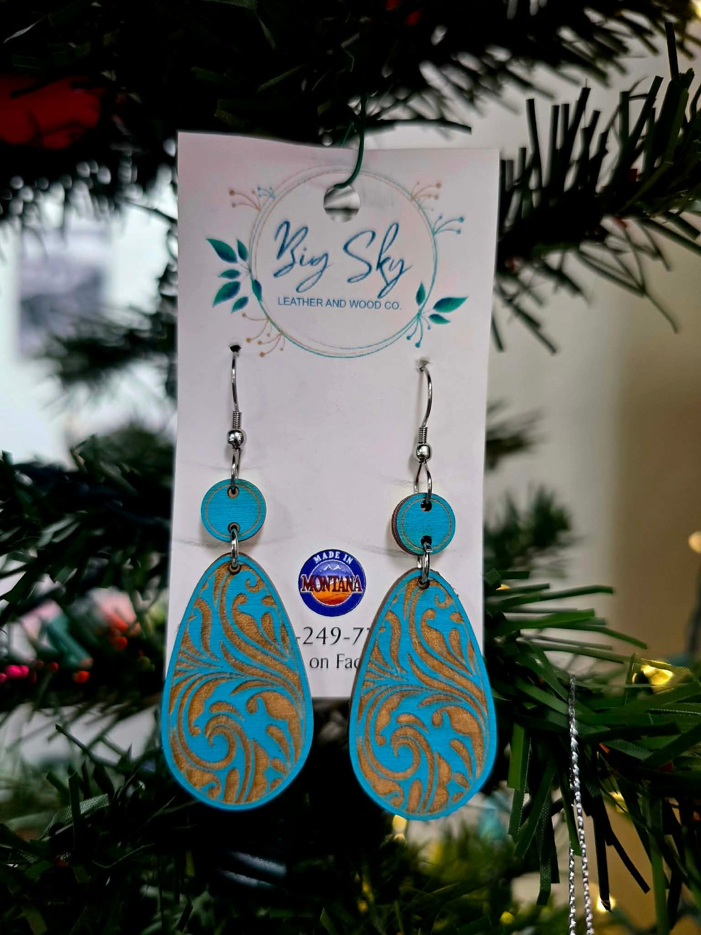 Big Sky Leather &amp; Wood Co. Earrings