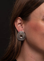 Rhinestone Concho Post Earring