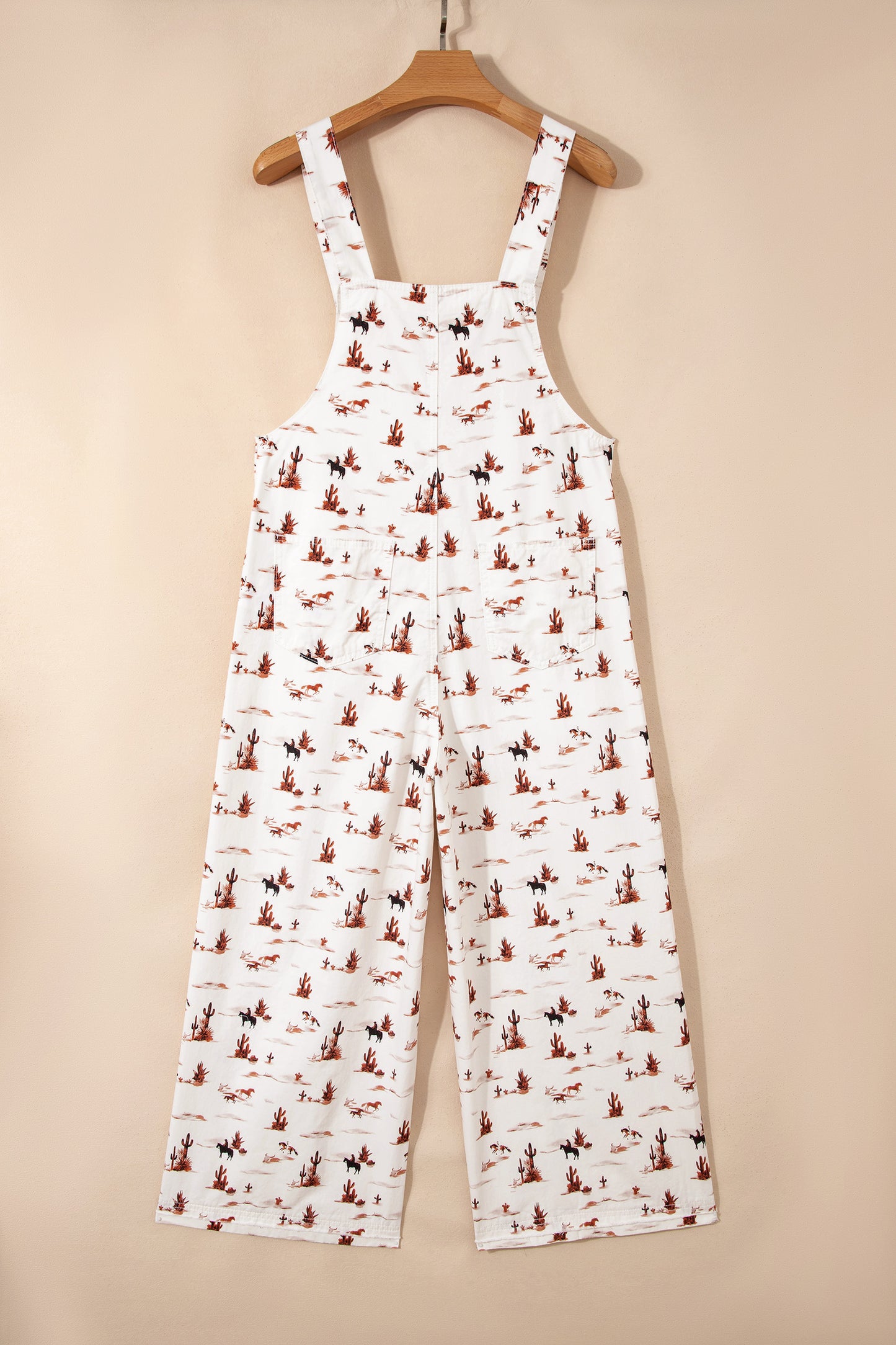 Free Rein Western Printed Jumpsuit – Relaxed Fit Cotton Dungarees