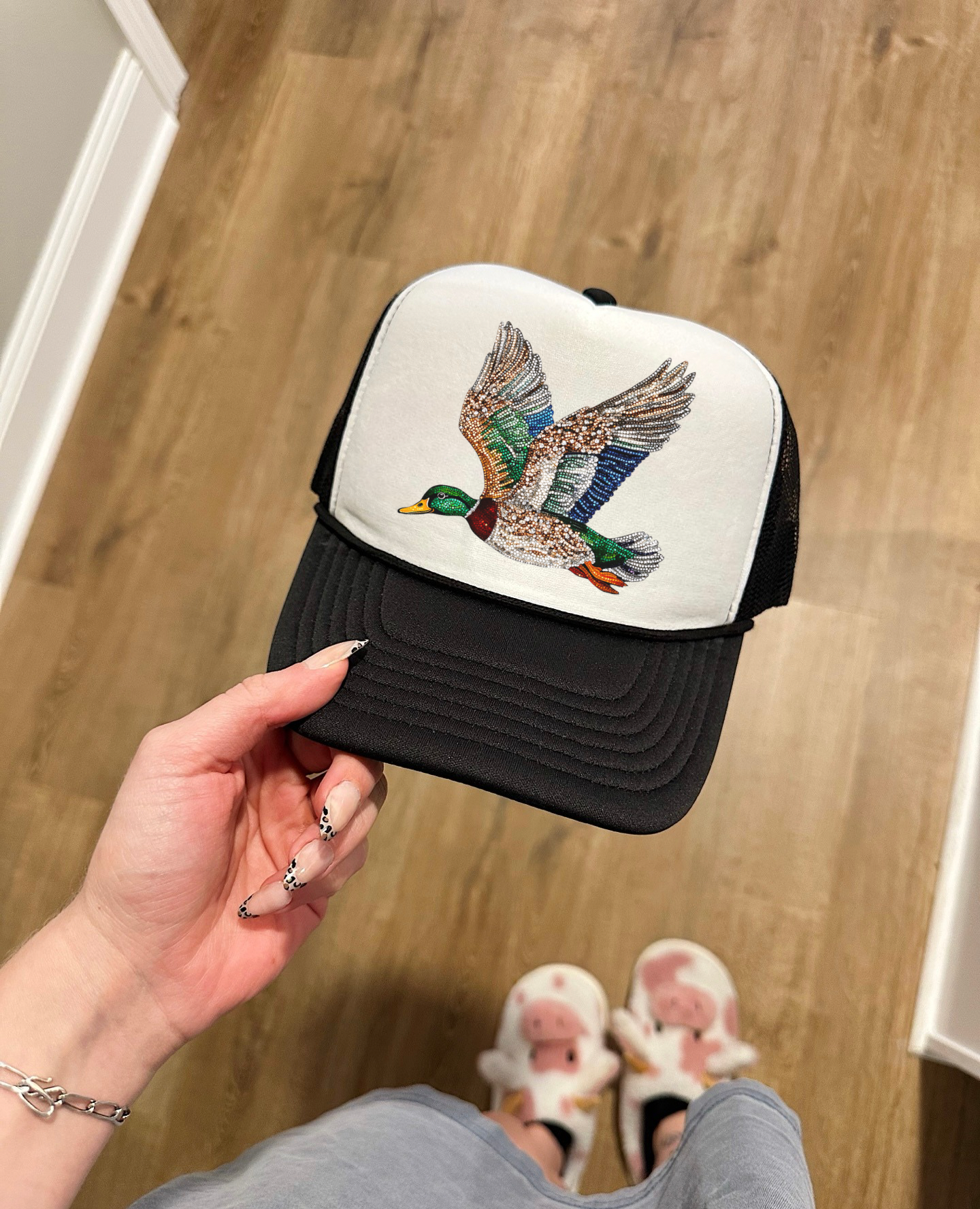 Rhinestone Mallard Trucker Hat (Multiple Color Options)