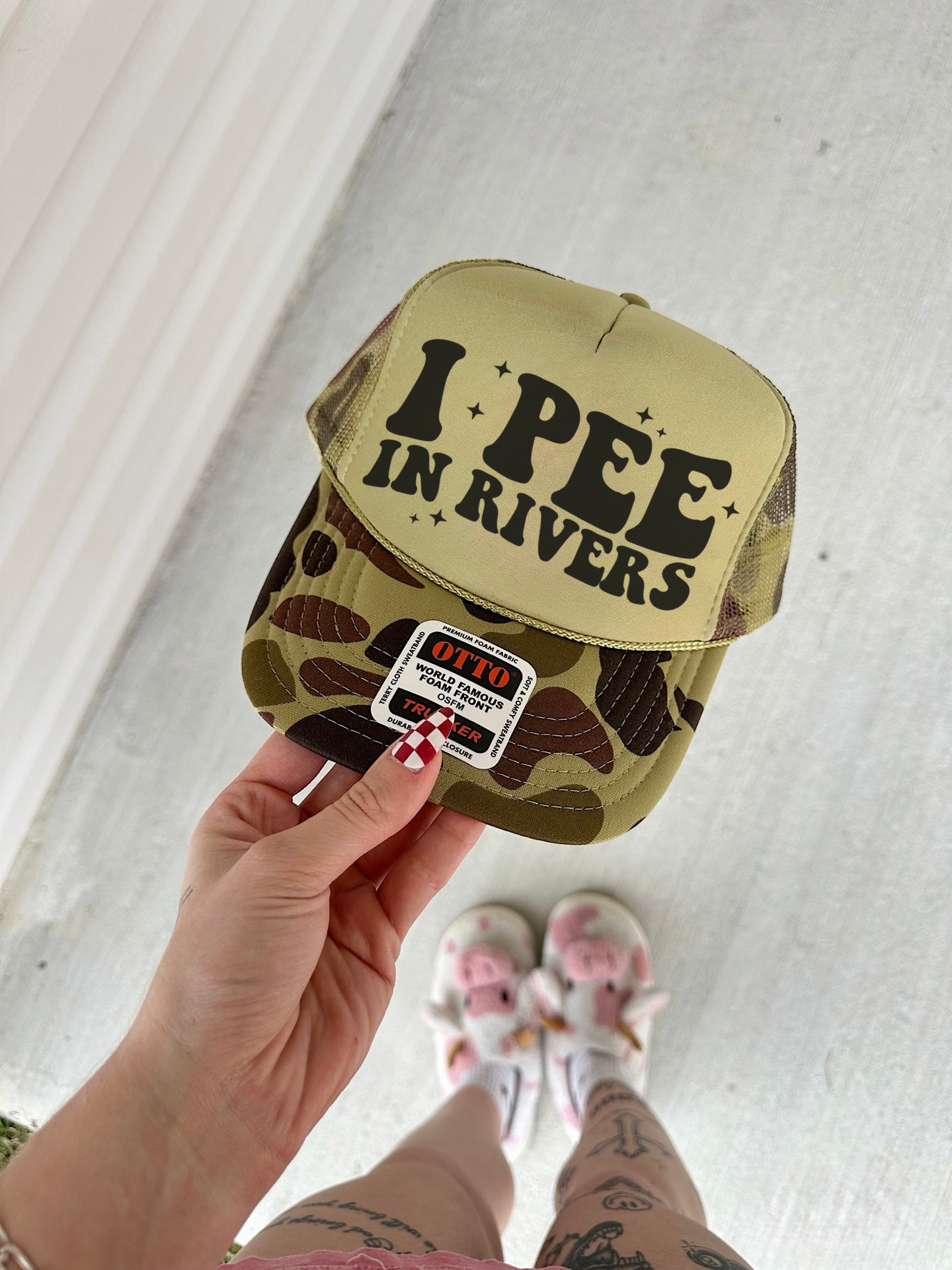 I Pee In Rivers Trucker Hat (Multiple Color Options)