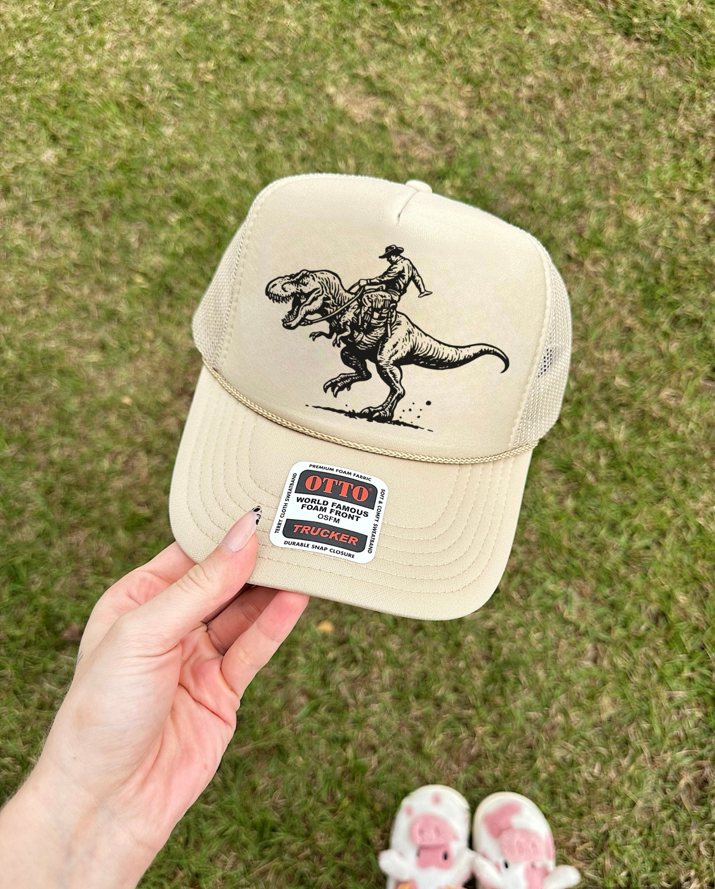 Dino Cowboy Trucker Hat (Multiple Color Options)