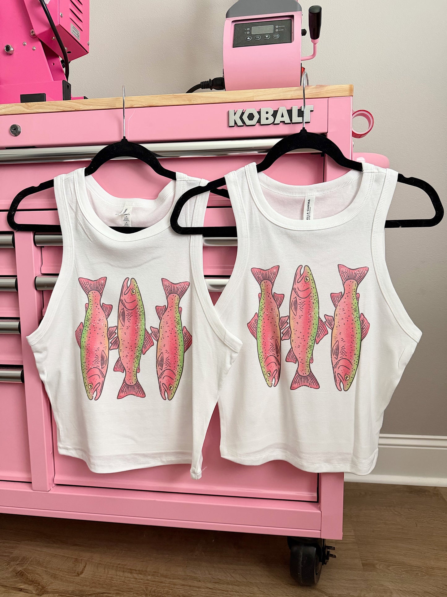 Cowgirl Trout Cropped Tank