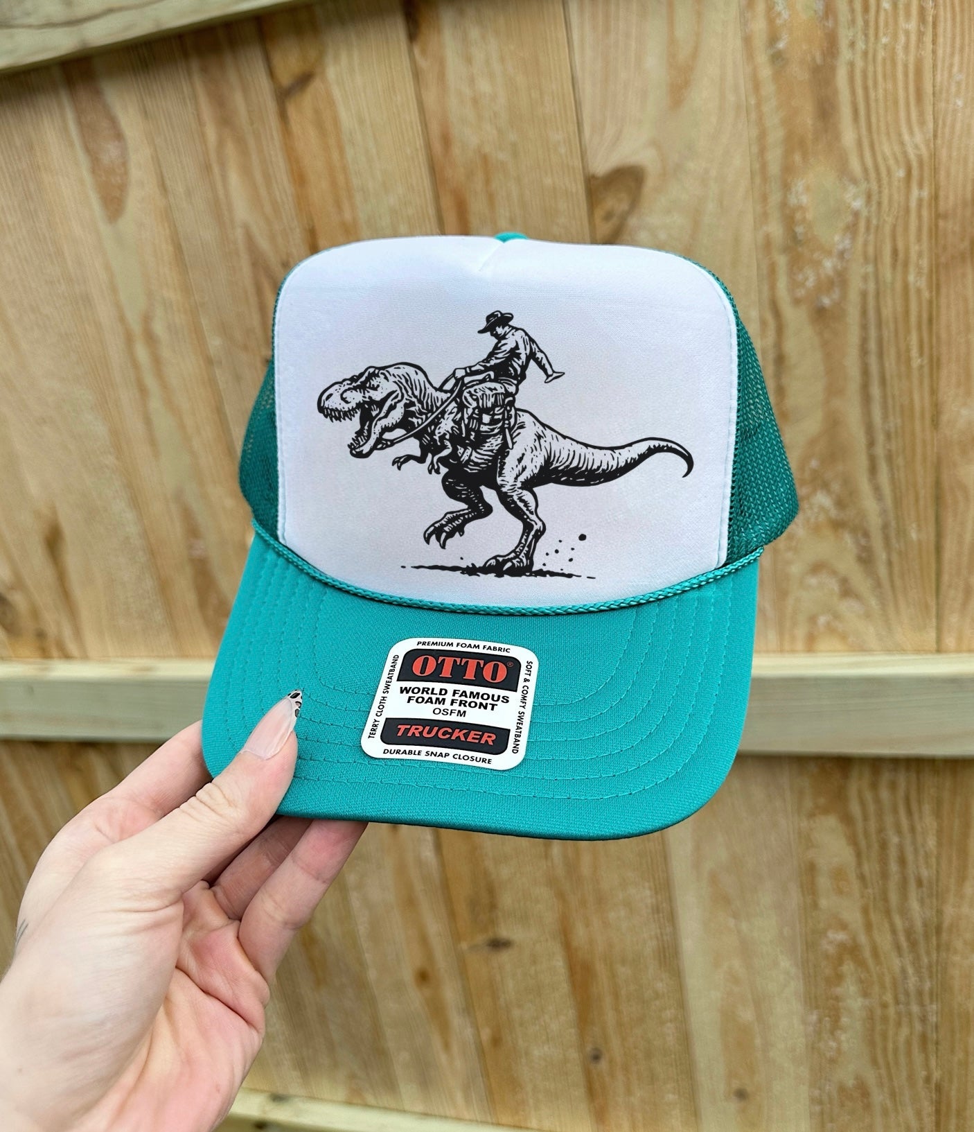 Dino Cowboy Trucker Hat (Multiple Color Options)
