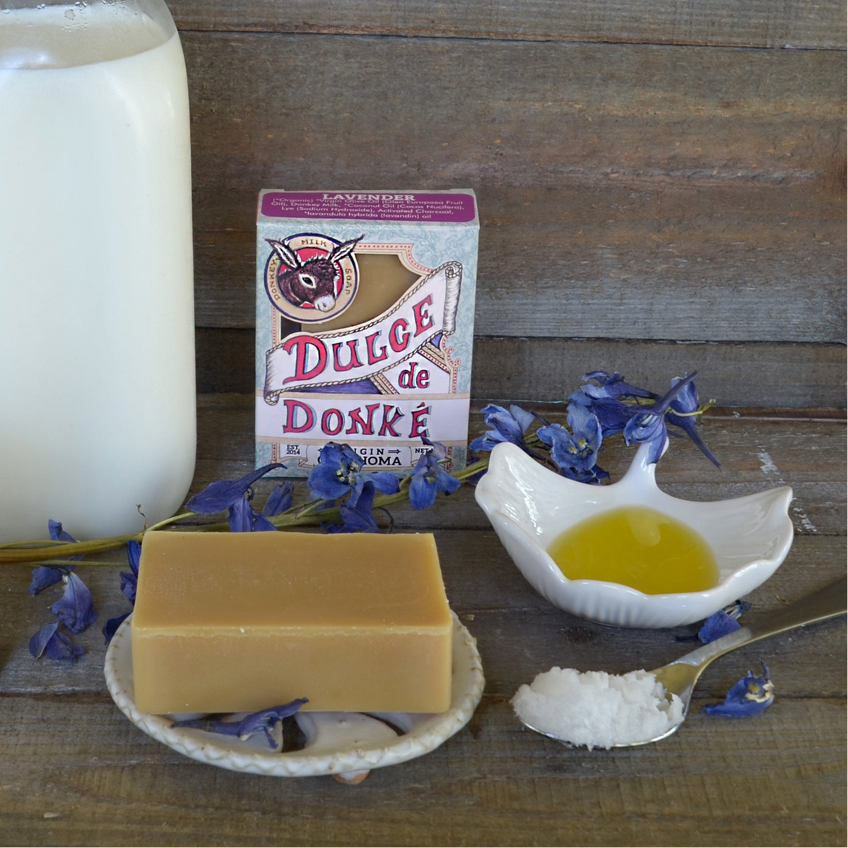 Lavender Donkey Milk Soap Bar  4.5 oz
