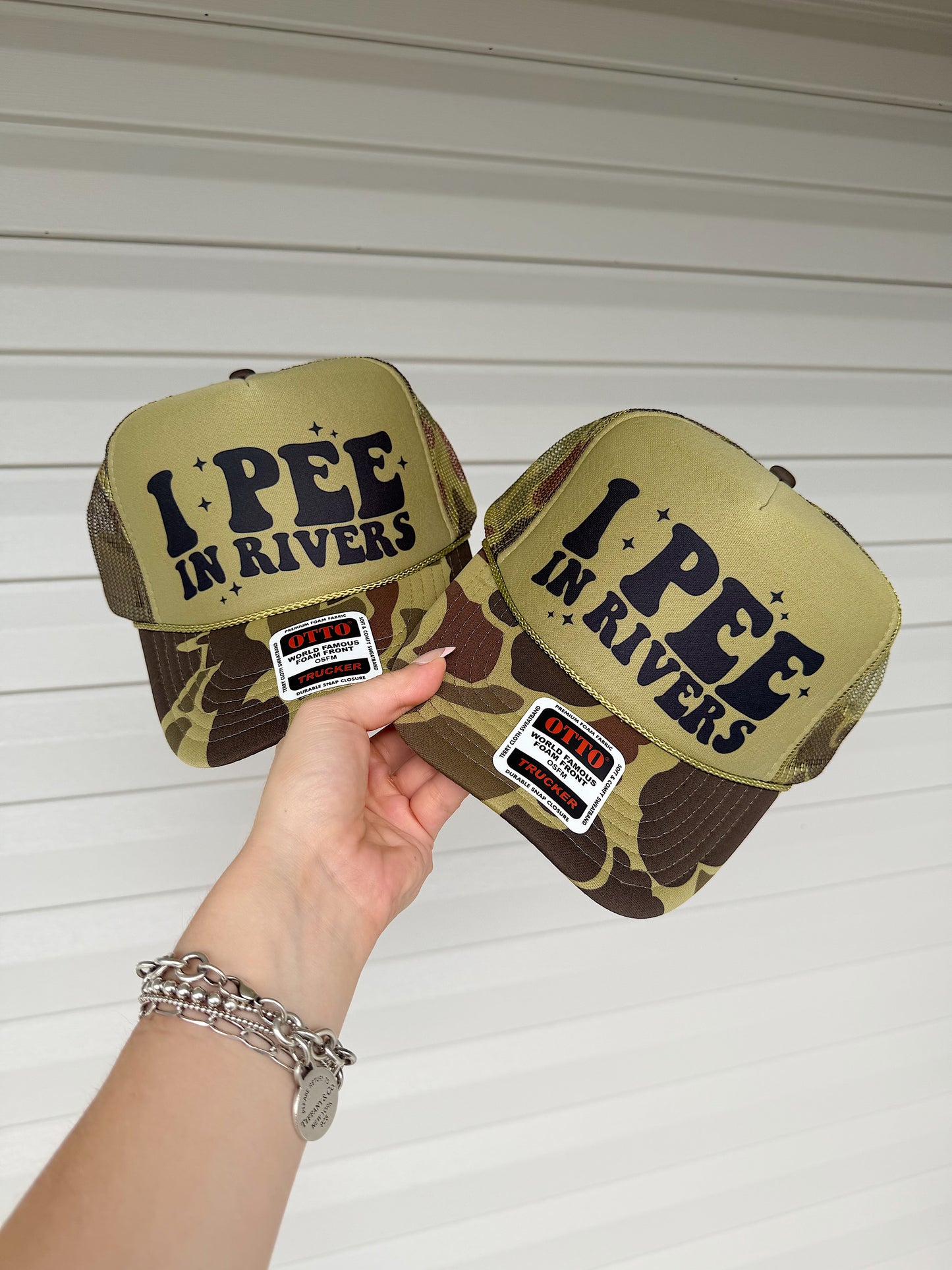 I Pee In Rivers Trucker Hat (Multiple Color Options)
