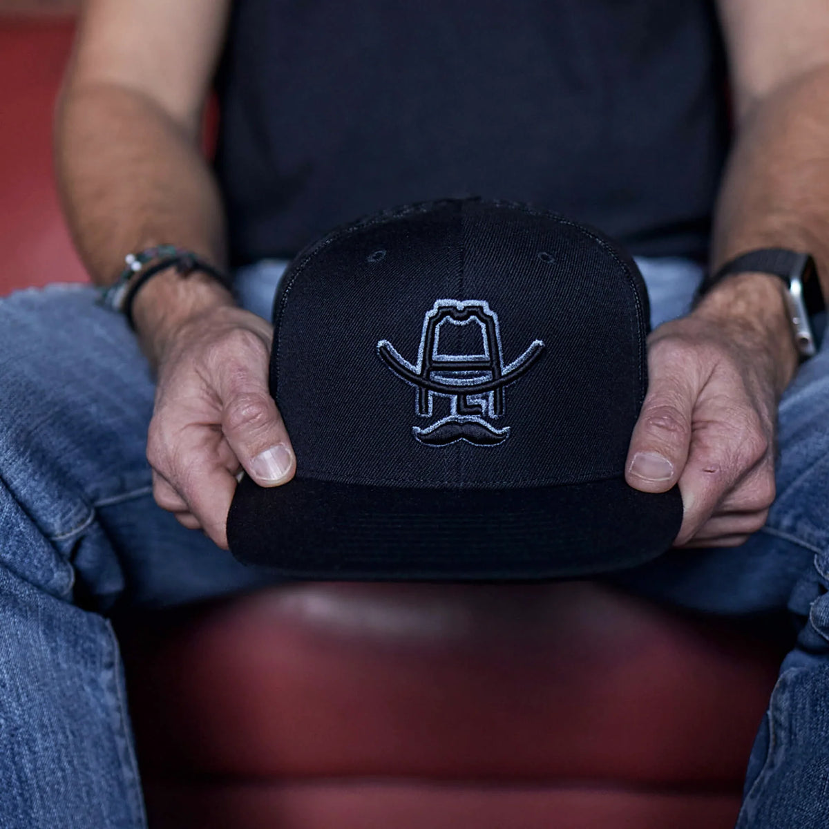 Blackout Western Cowboy Hat | All-Black Signature Hank Style