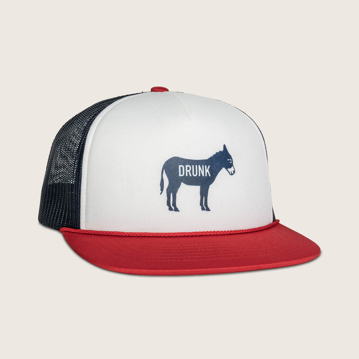 Drunk A$$ Vintage Foam Trucker Hat | Structured Mesh-Back Cap