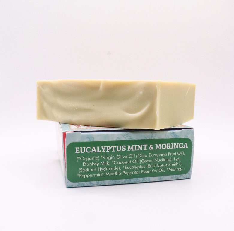 Eucalyptus Mint Moringa Donkey Milk Bar Soap, 4.5 oz