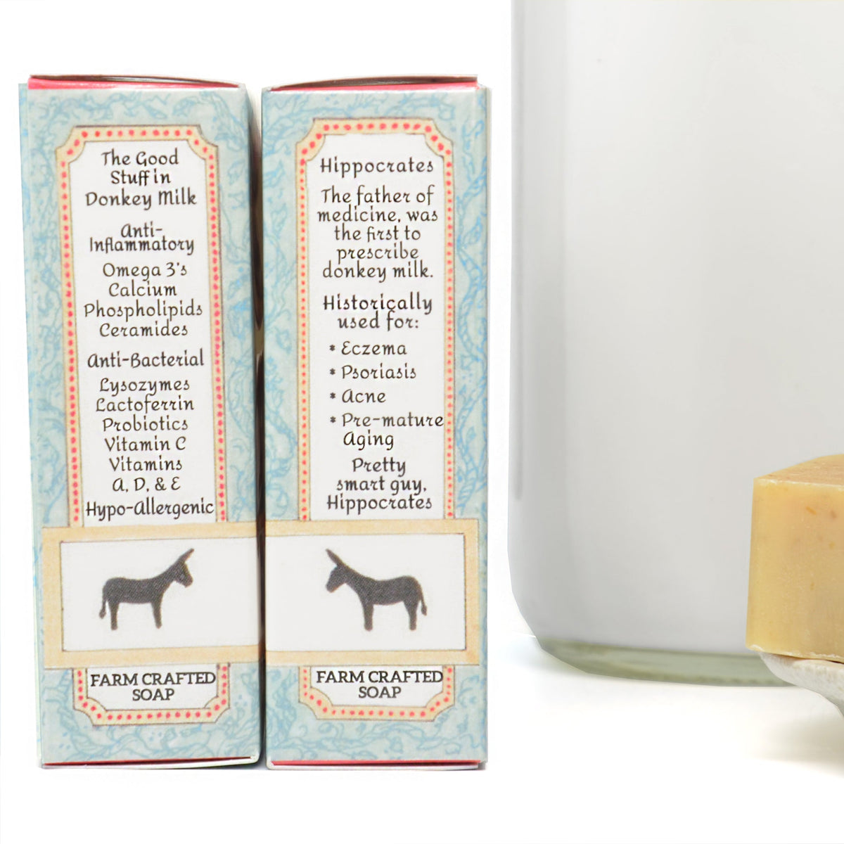 Donkey Milk Bar Soap with Colloidal Oat & Honey 4.5 oz