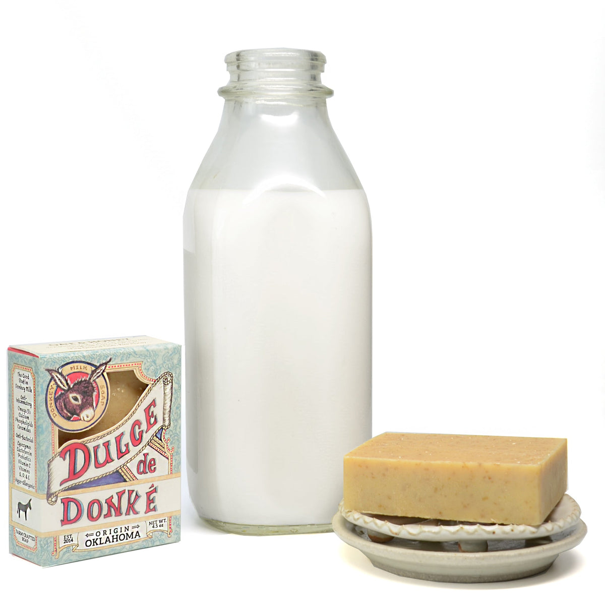 Donkey Milk Bar Soap with Colloidal Oat & Honey 4.5 oz