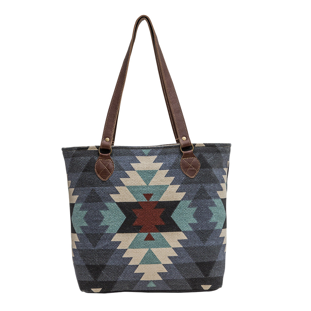 Myra Polos Aztec Canvas Tote