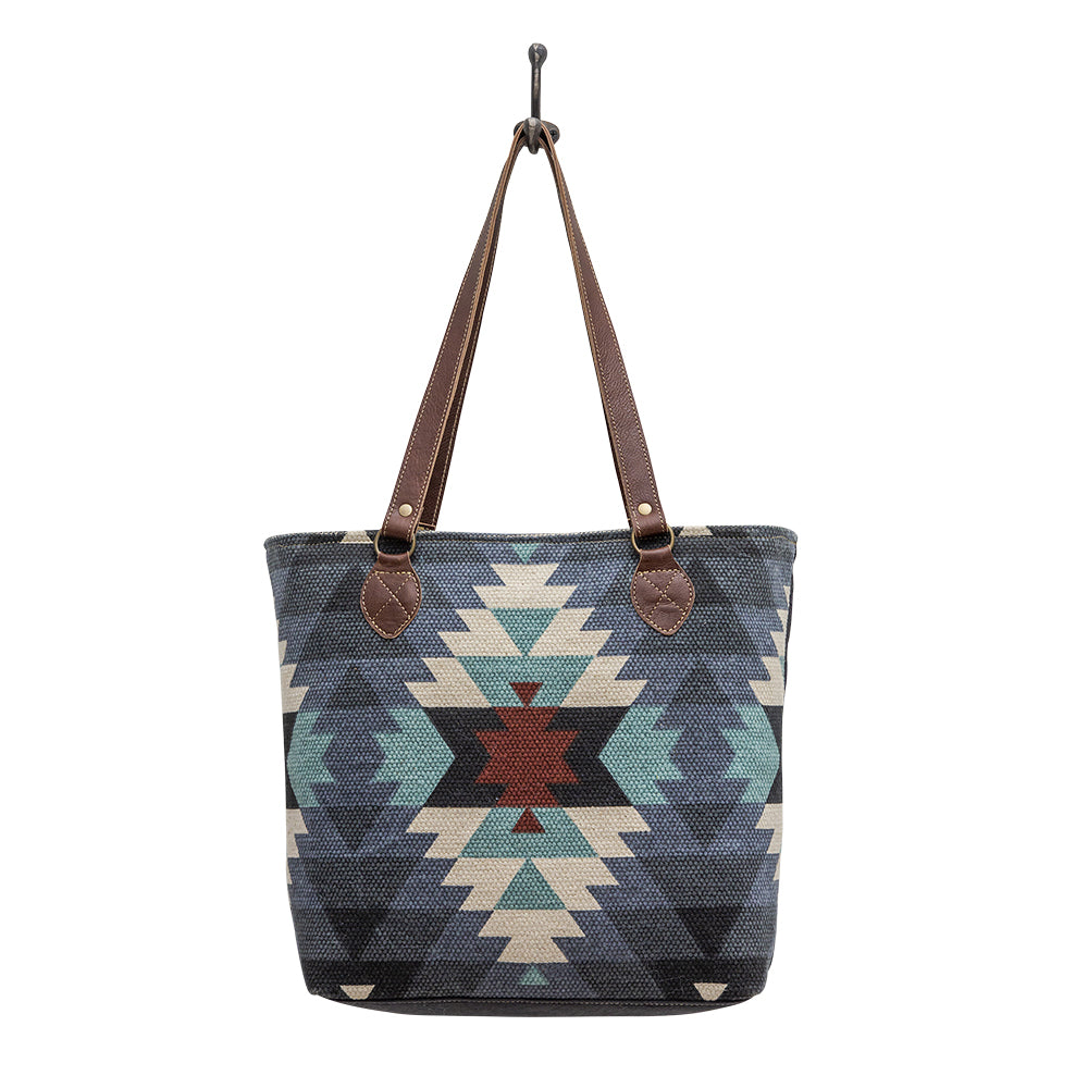 Myra Polos Aztec Canvas Tote