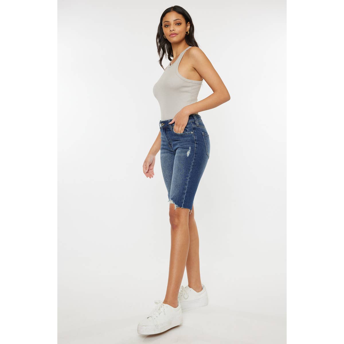 Mid-Rise Bermuda Stretch Short