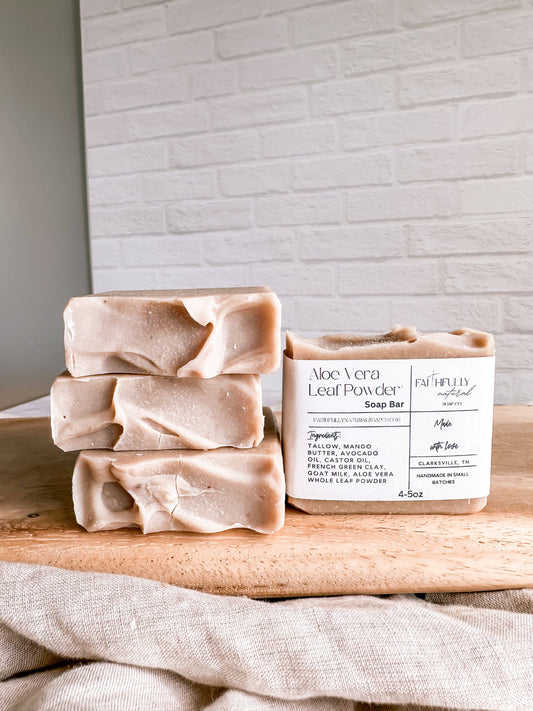 Aloe Leaf Artisan Bar Soap – Small Batch Natural Soap