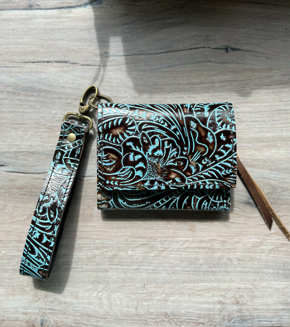 Leather Wristlet Wallet