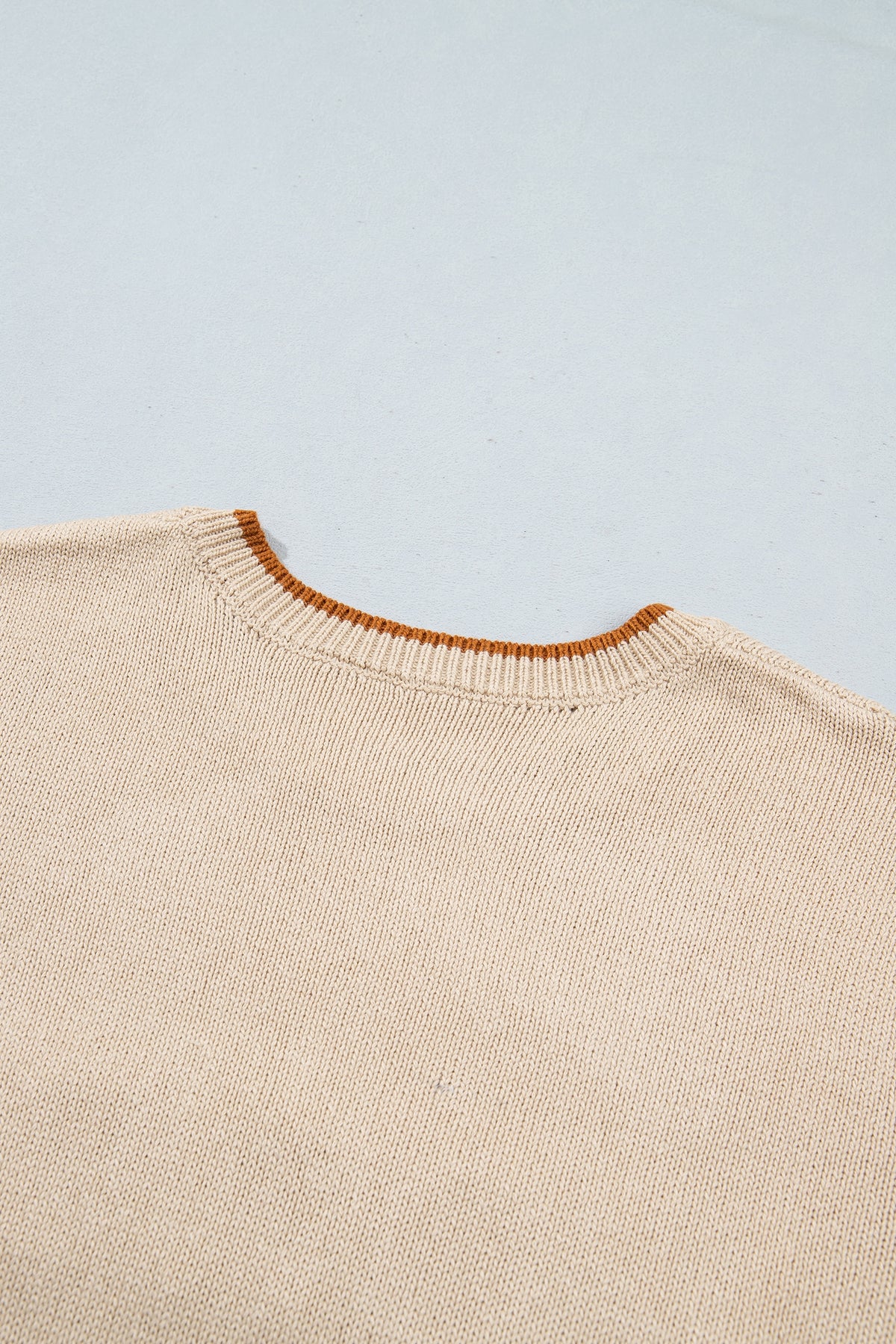 HOWDY Rope Letter Relaxed Sweater