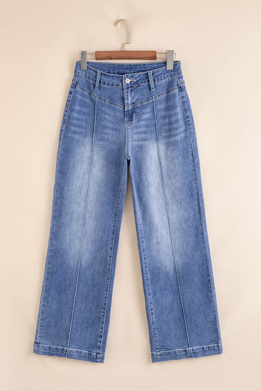 Beau Blue High Rise Center Seam Straight Jeans 👖✨