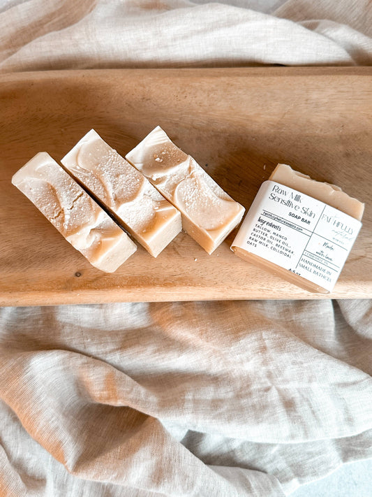 Raw Milk Sensitive Bar – Tallow & Oat Small Batch Soap