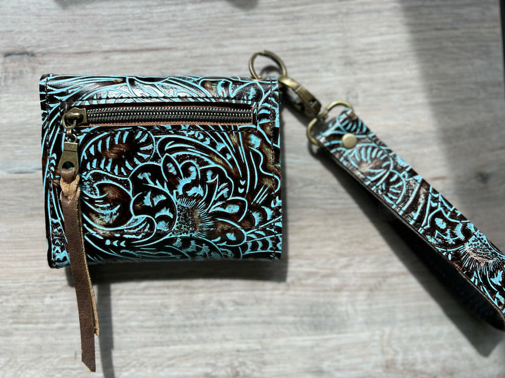 Leather Wristlet Wallet