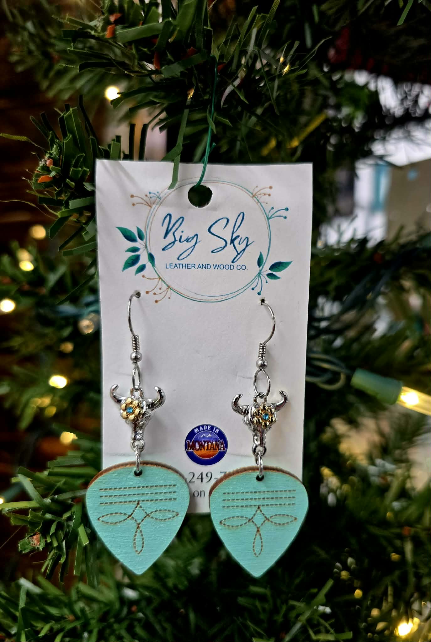 Big Sky Leather &amp; Wood Co. Earrings