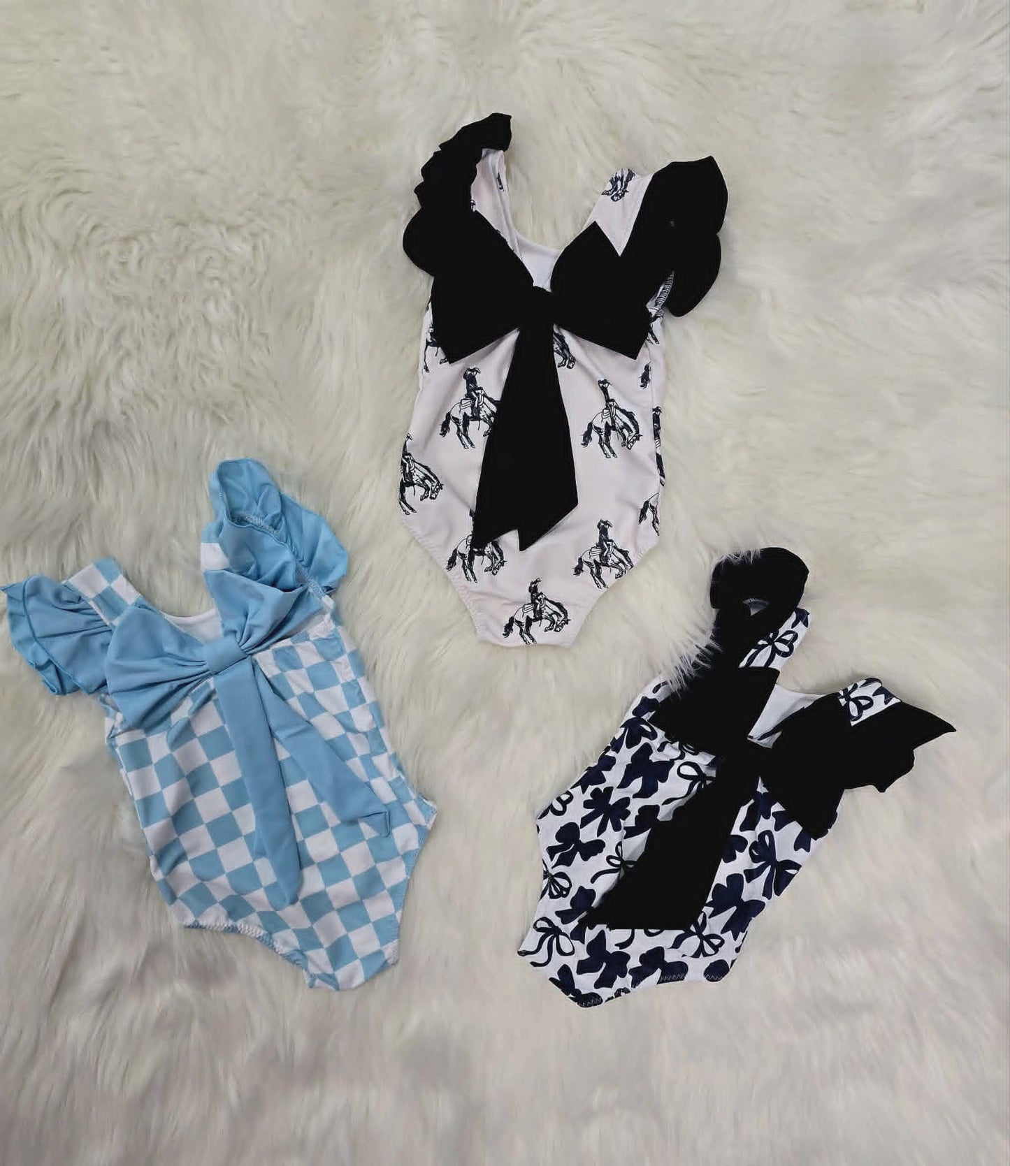 Little Western One-Piece Swimsuit 🤍🐎
