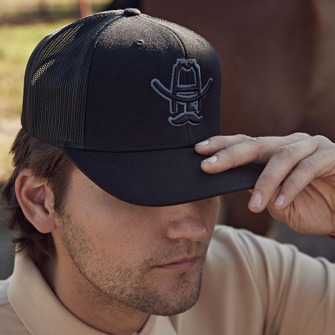 Blackout Western Cowboy Hat | All-Black Signature Hank Style