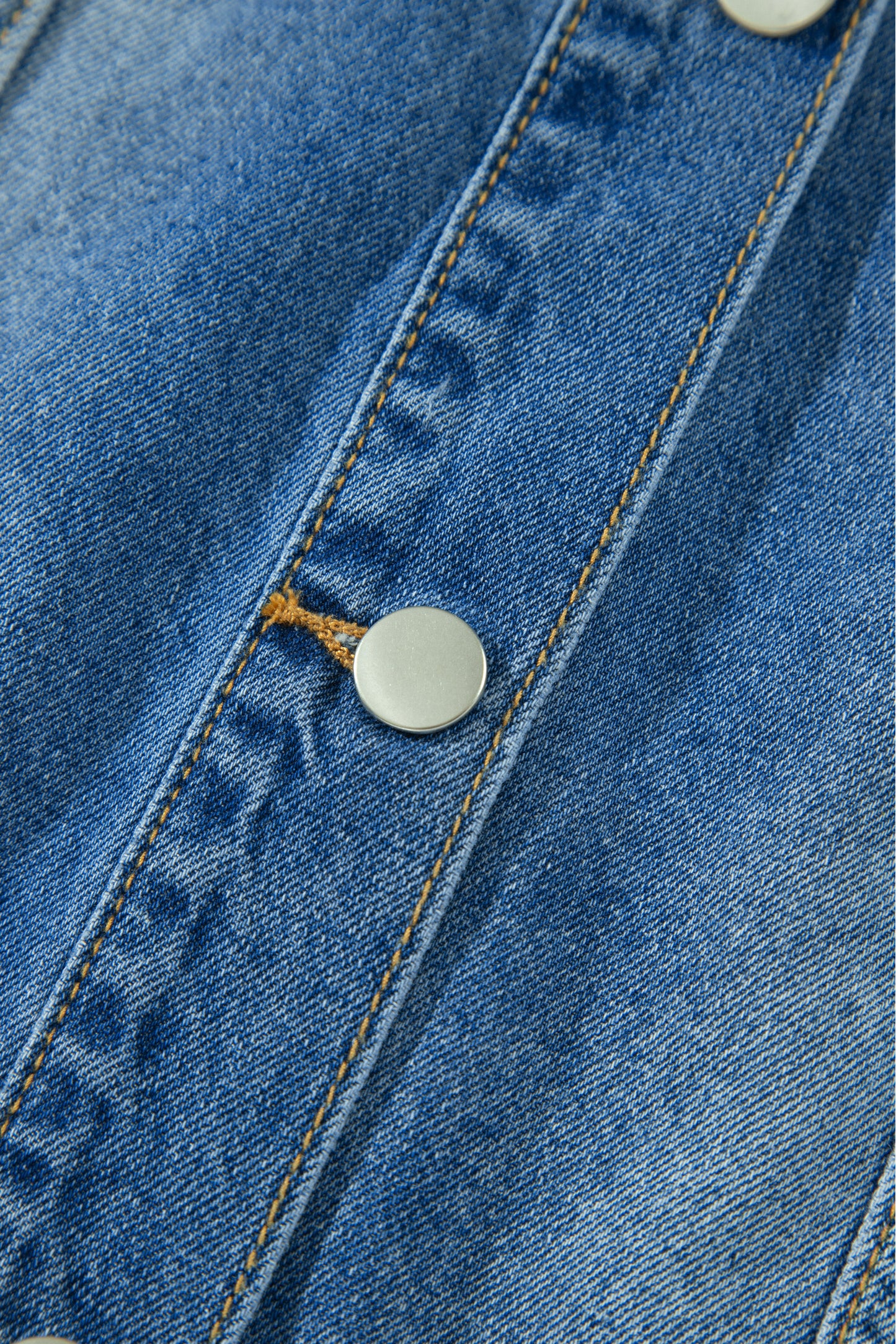 Blue Ruffle Sleeve Raw Edge Western Denim Jacket