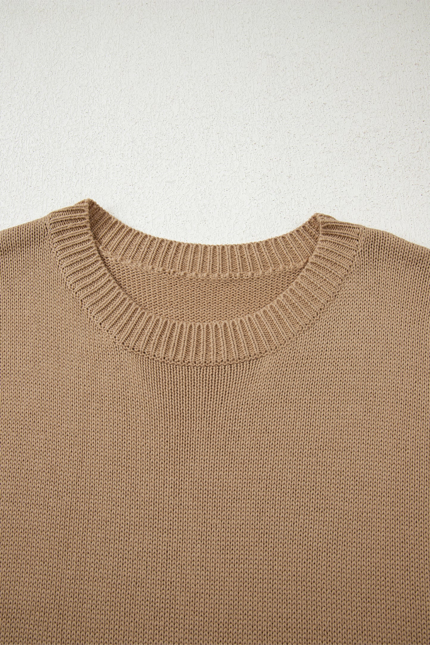 Pale Khaki Exposed Seam Oversize Sweater Mini Dress 🤎✨