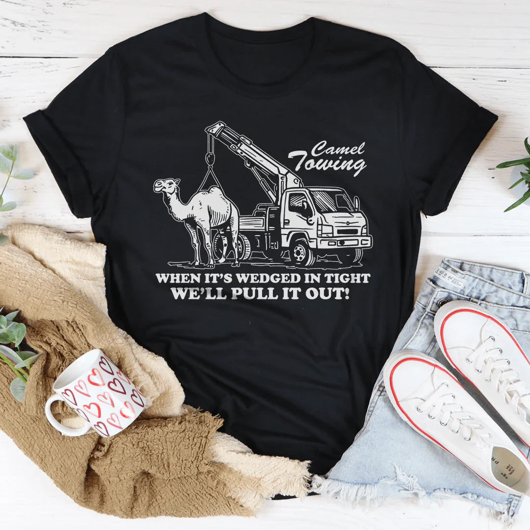 Camel Towing When It's Wedged In Tight Tee
