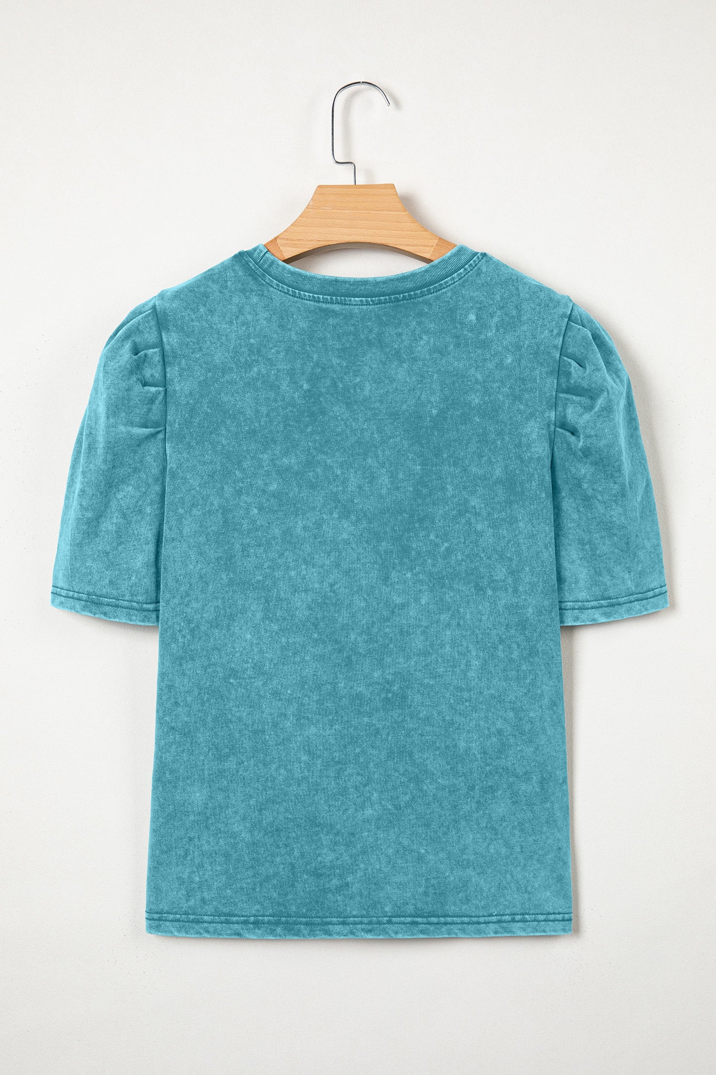 Turquoise Trails Embroidered Puff Sleeve Tee
