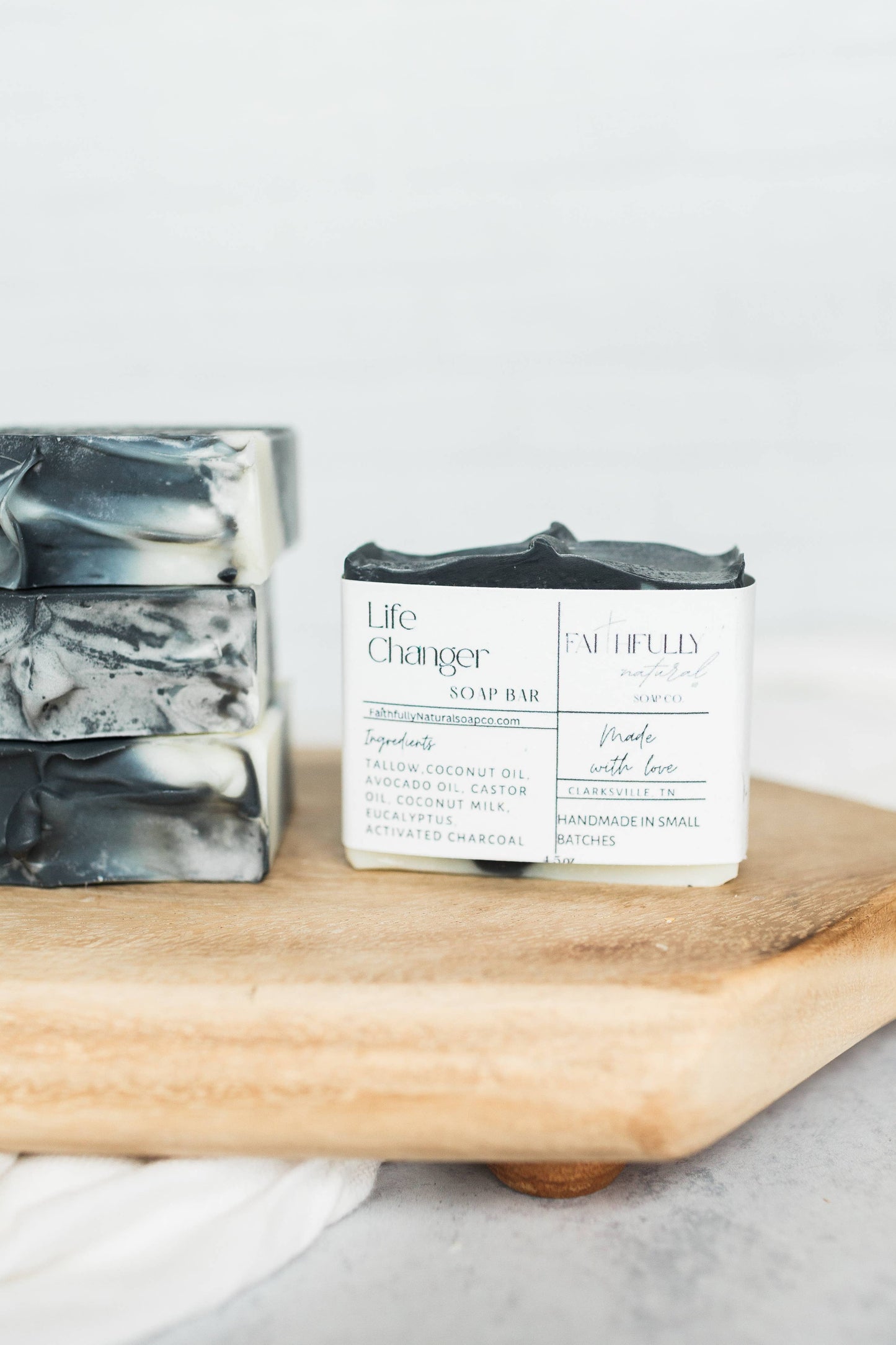 Lifechanger Bar – Tallow & Charcoal Small Batch Soap