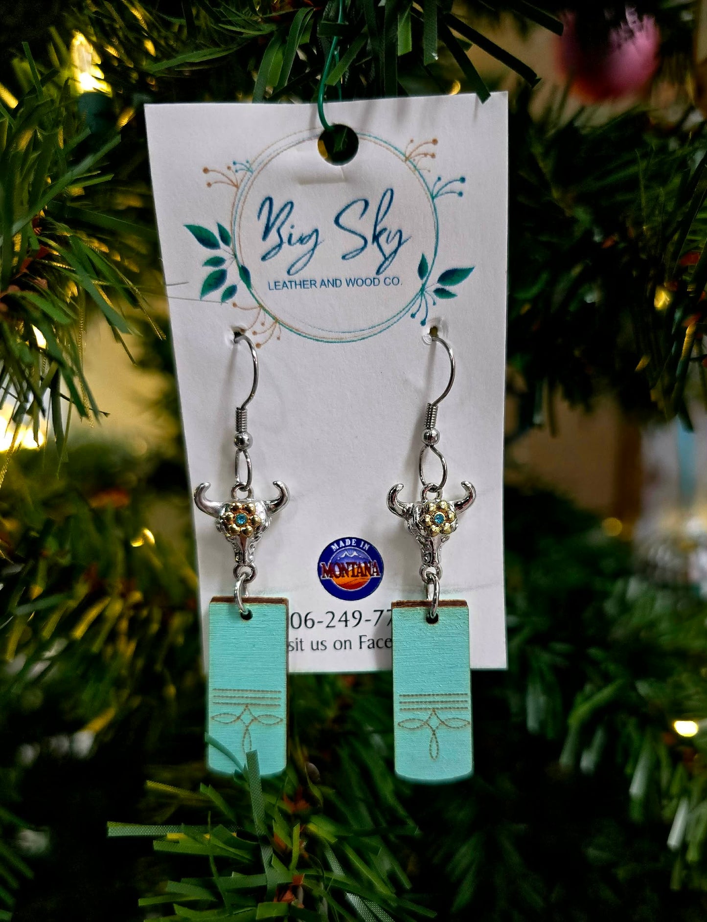 Big Sky Leather &amp; Wood Co. Earrings
