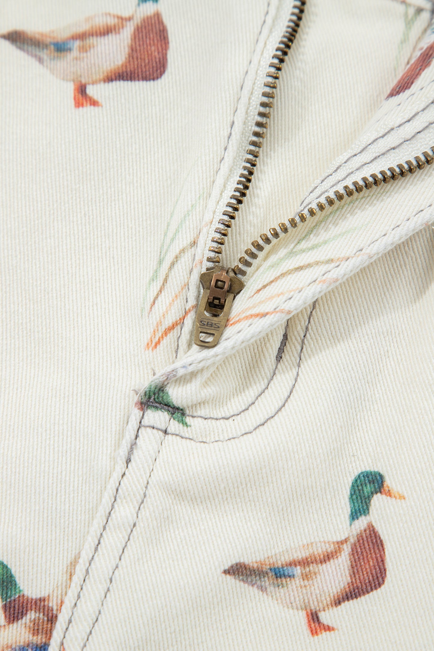 🦆🤠 Wild Duck Mallard High Waist Denim Shorts